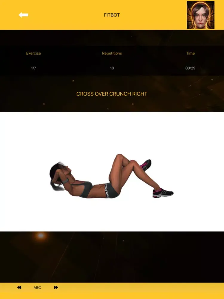 Screenshot di Flat stomach workouts - FitBot iPad 