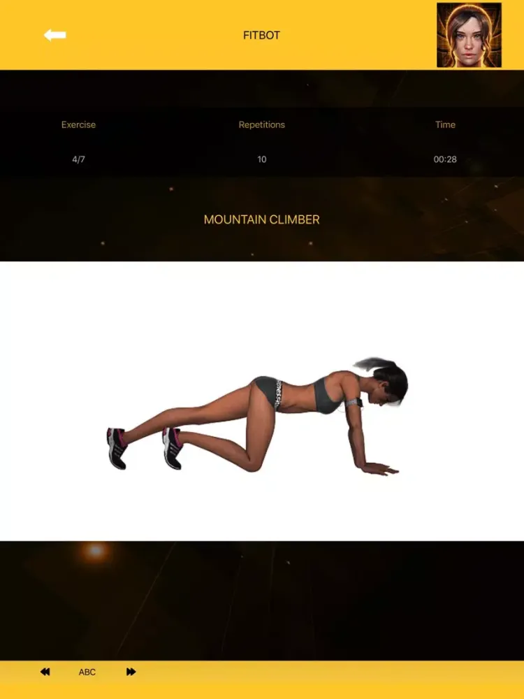 Screenshot di Flat stomach workouts - FitBot iPad 