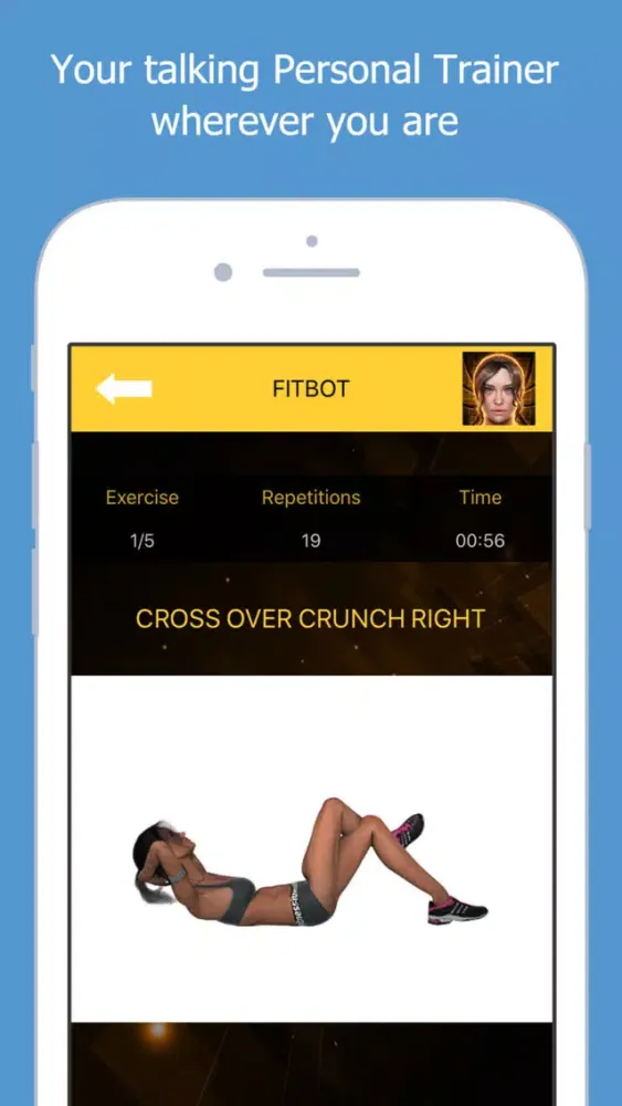 Screenshot di Flat stomach workouts - FitBot