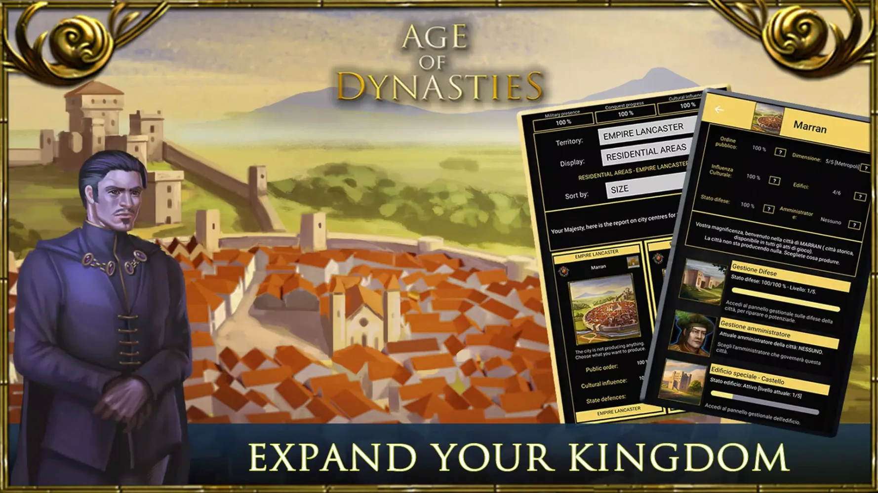 Capturas de tela do Age of Dynasties