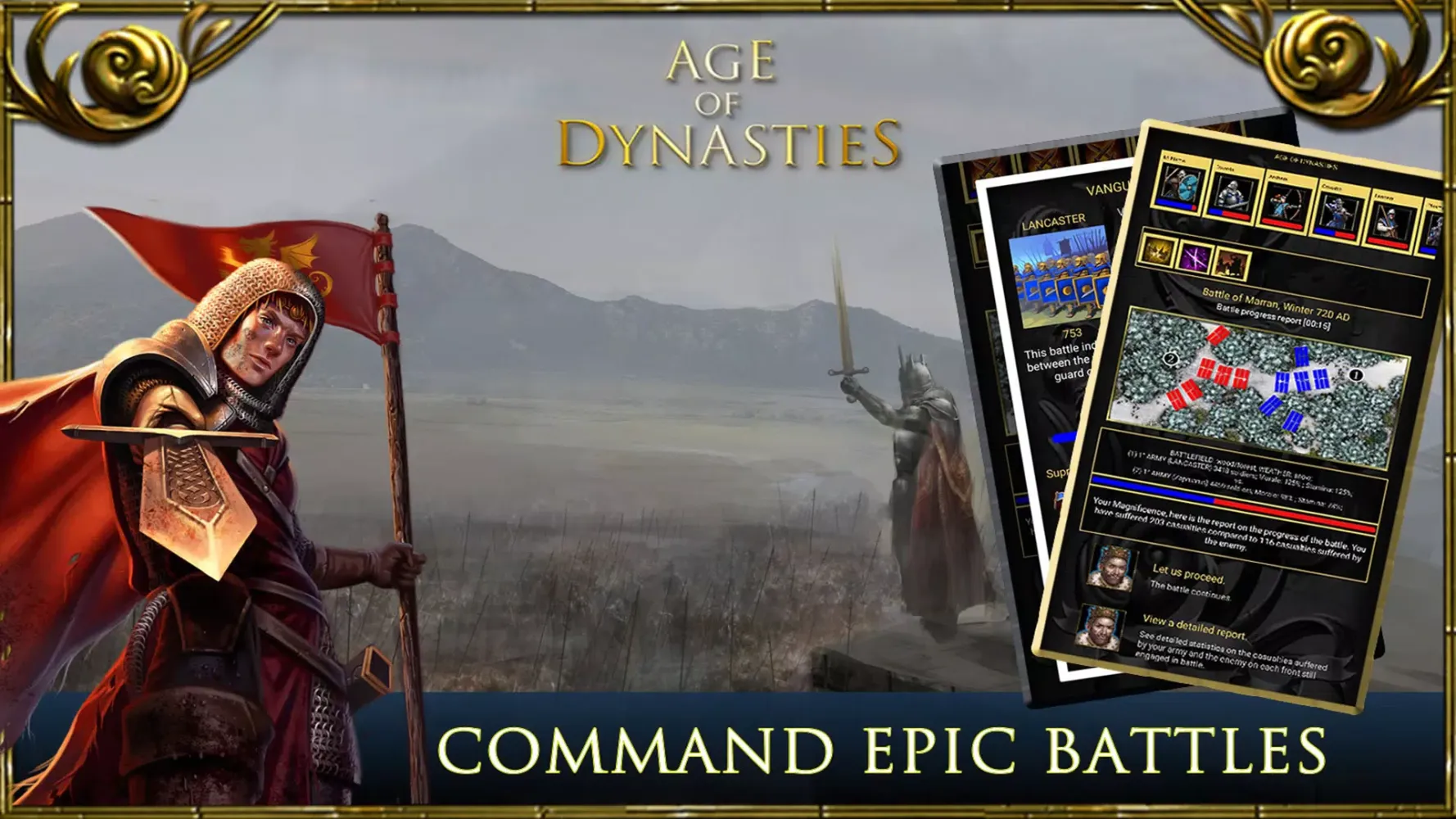 Capturas de tela do Age of Dynasties