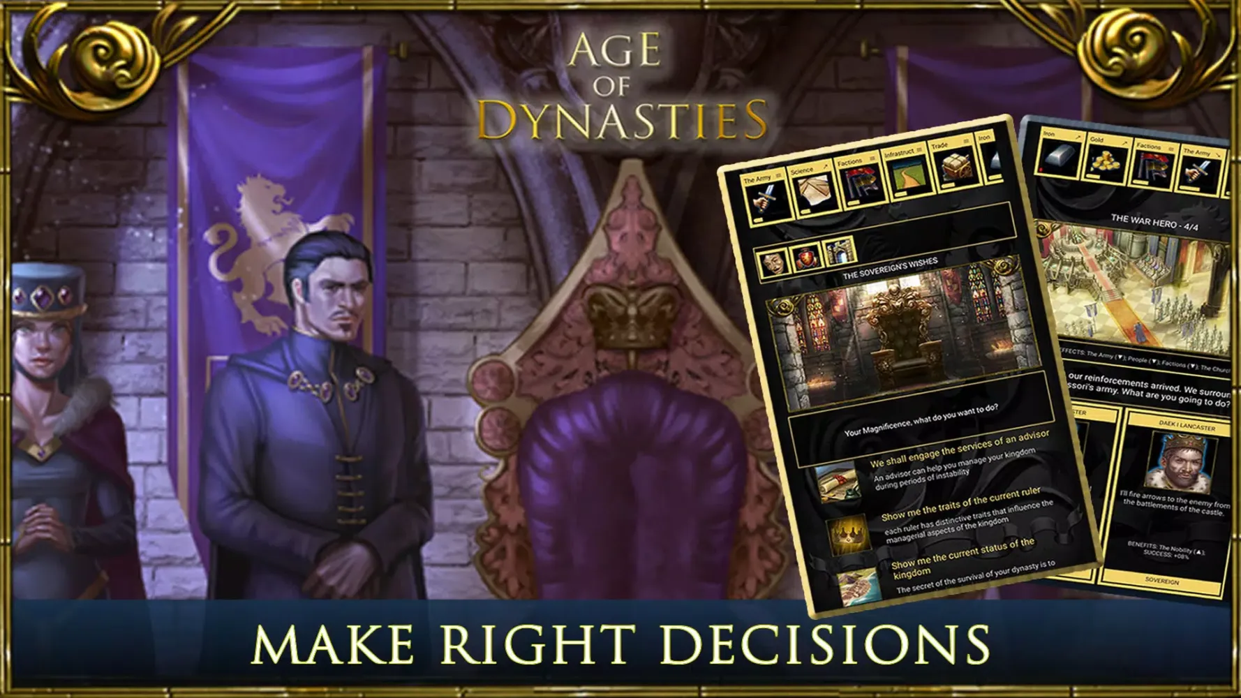 Capturas de tela do Age of Dynasties