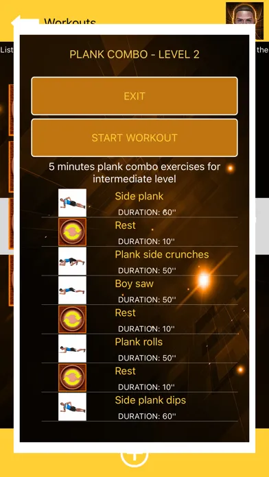 Captures d'écran de Plank: Abs Workout for Men