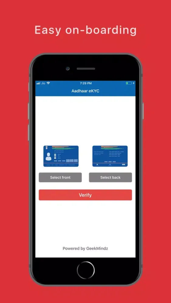 Aadhaar eKYC Ekran Görüntüleri