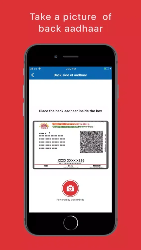 Aadhaar eKYC Ekran Görüntüleri