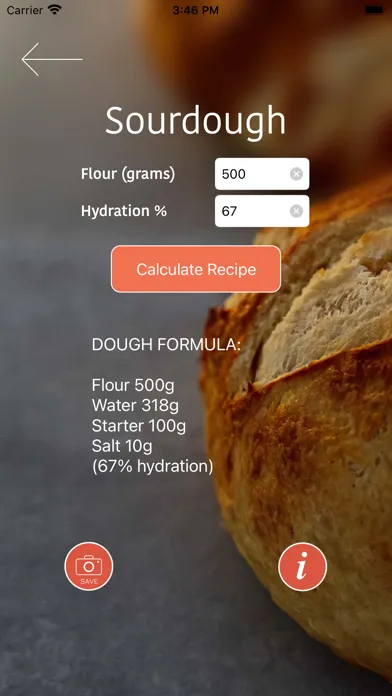 Screenshot di Baker's Calc
