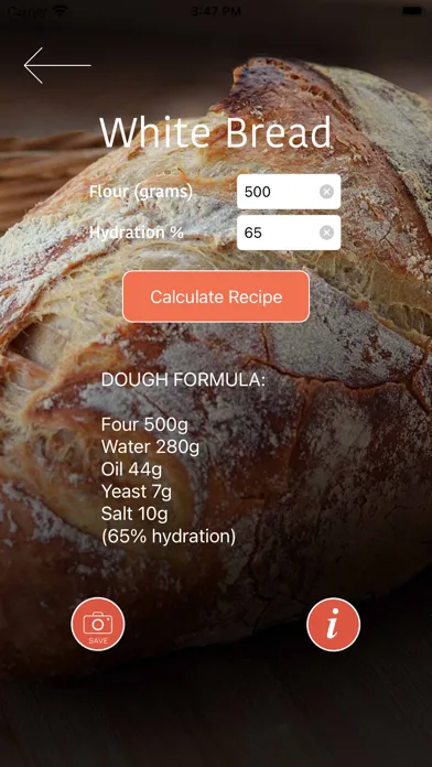 Screenshot di Baker's Calc