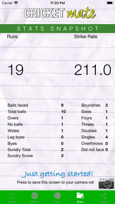 Screenshot di Cricket Mate