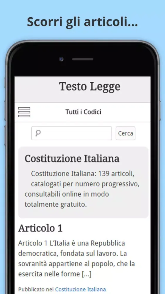 Zrzuty ekranu Codice Civile, Penale, Procedura e Diritto Italiano