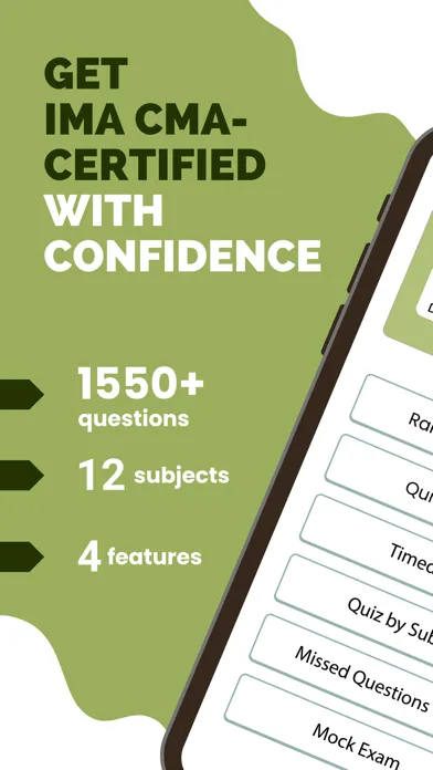 Ảnh chụp màn hình của Test Prep for IMA CMA Exam