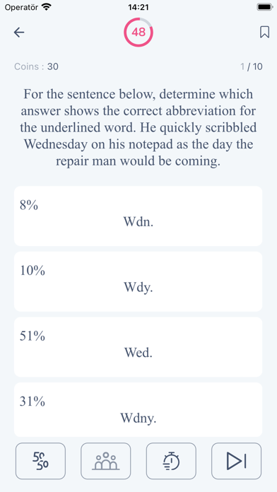 Capturas de tela do 8Th Grade Practice Tests