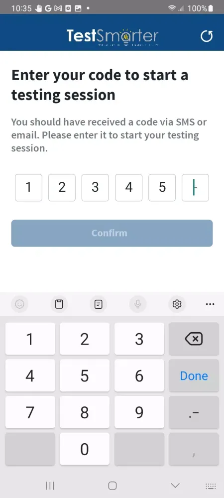 TestSmarter Patient Screenshots