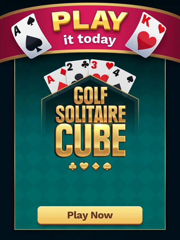 تصاویر Golf Solitaire Cube iPad 