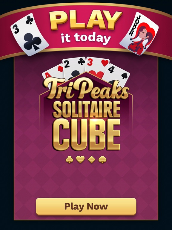 Ảnh chụp màn hình của TriPeaks Solitaire Cube iPad 