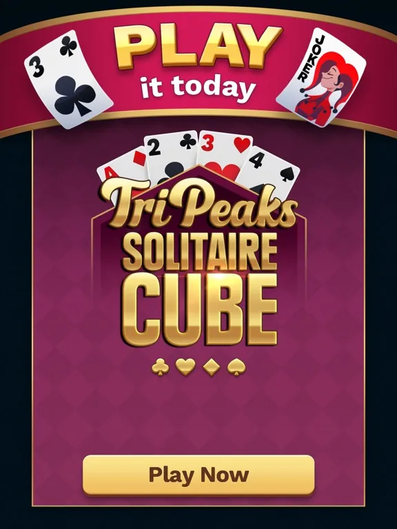 TriPeaks Solitaire Cube iPad  Screenshots