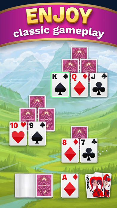 Ảnh chụp màn hình của TriPeaks Solitaire Cube