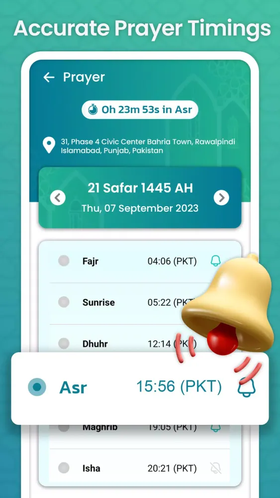 Ảnh chụp màn hình của Qibla Finder & Qibla Direction