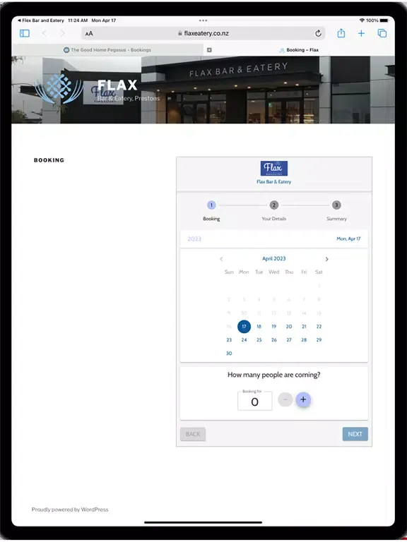 Скриншоты Flax Bar & Eatery iPad 