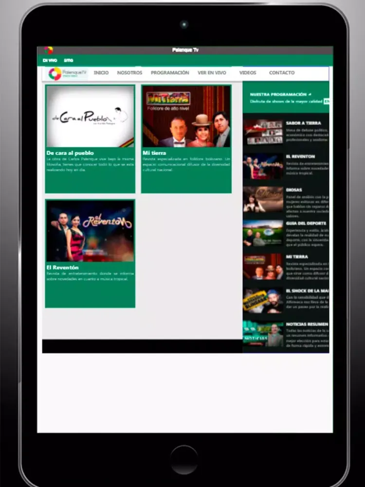 Palenque Tv iPad  Screenshots
