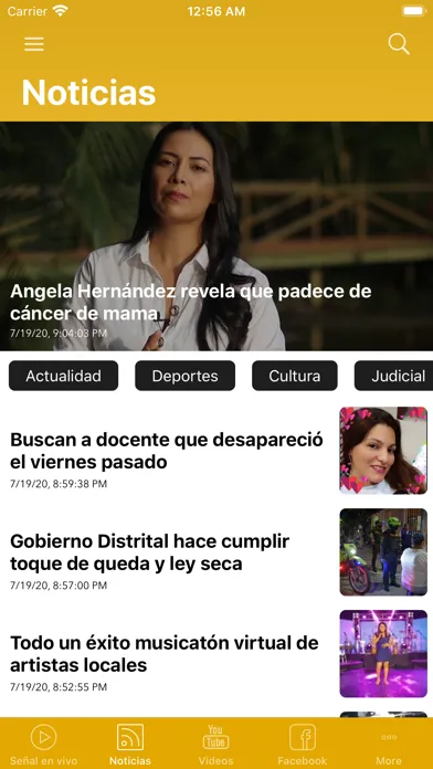 Tangkapan skrin Enlace Televisión