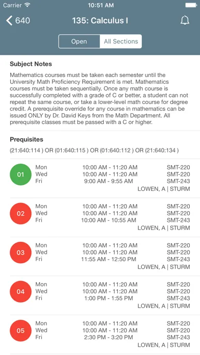 Скриншоты Rutgers Course Tracker