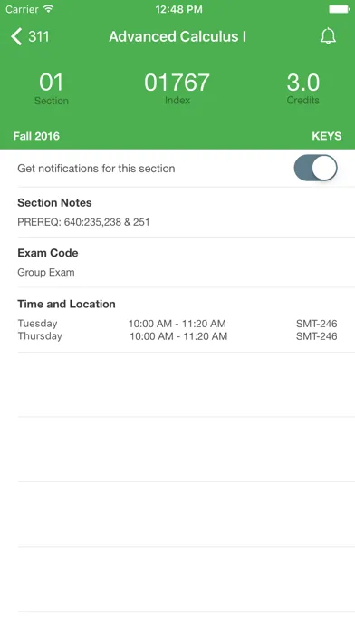 Скриншоты Rutgers Course Tracker
