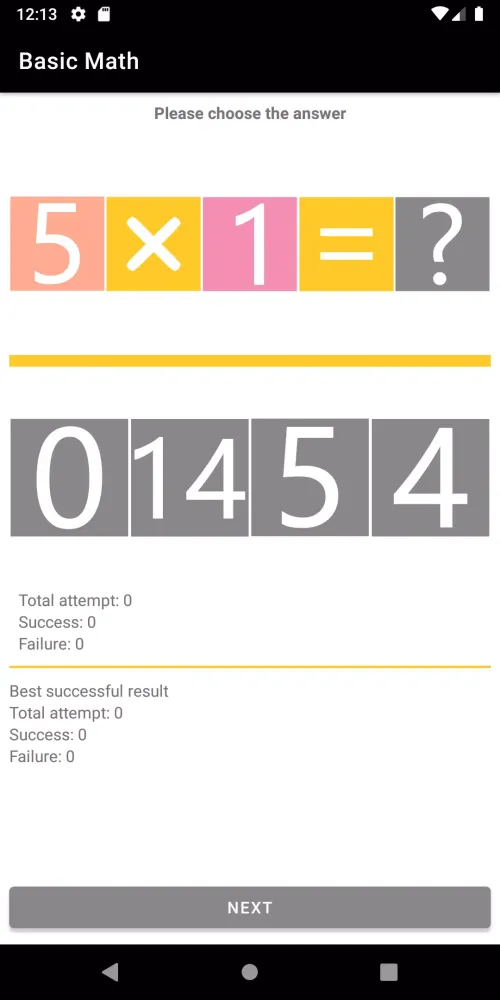 Basic Math Screenshots