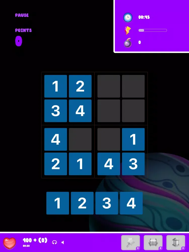 Ảnh chụp màn hình của Sudoku Planets iPad 