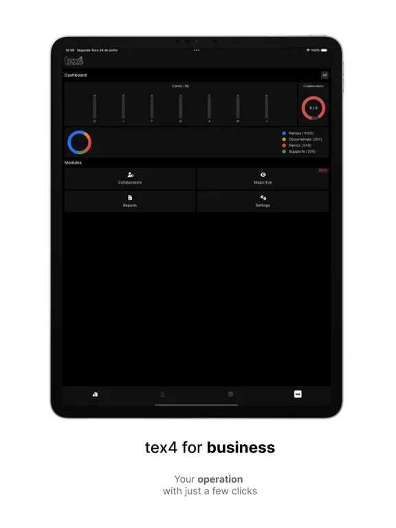 Ảnh chụp màn hình của tex4 Business iPad 