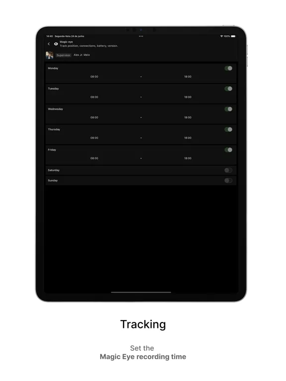 Ảnh chụp màn hình của tex4 Business iPad 