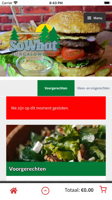 Tangkapan skrin Texel Eet