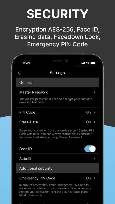 Secure X- Data Vault & Wallet スクリーンショット