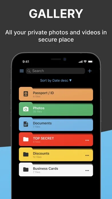 Secure X- Data Vault & Wallet スクリーンショット