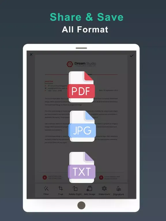 تصاویر Cam Scan - PDF Scanner & Files iPad 