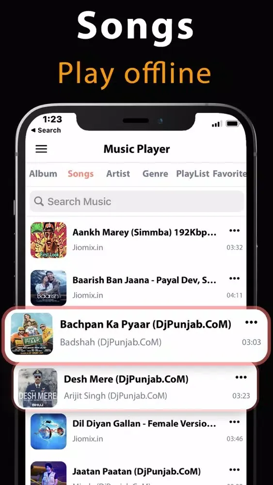 Zrzuty ekranu Music Player - Play Music