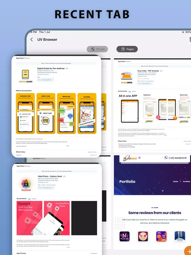 تصاویر U Browser - Fast Media Browser iPad 