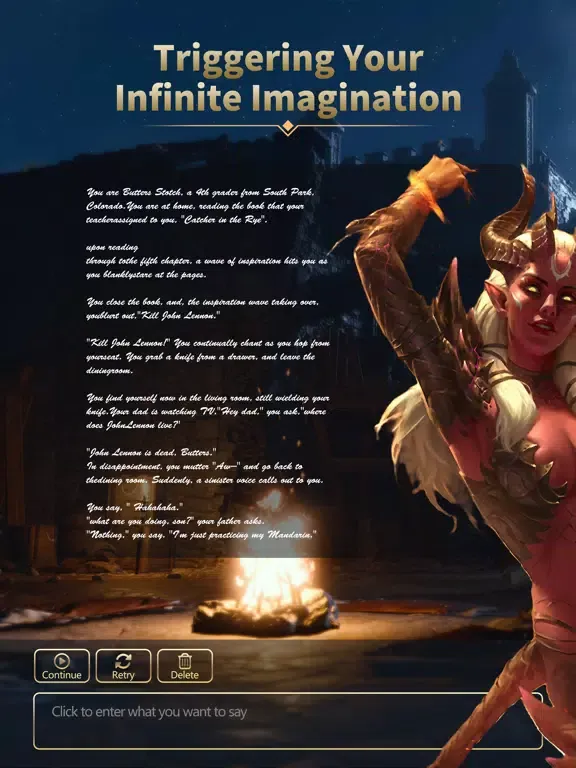 Ảnh chụp màn hình của AI Game：RPG Text Adventure iPad 