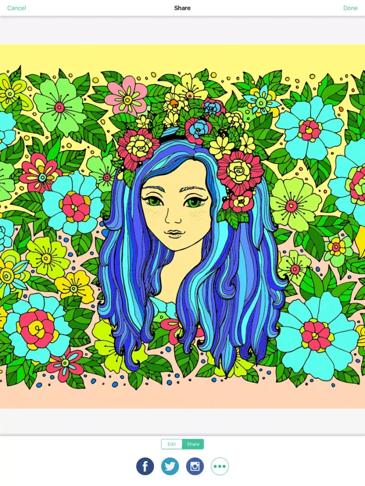 Colorly: Coloring book for Adults & Mandala - Free iPad  Screenshots