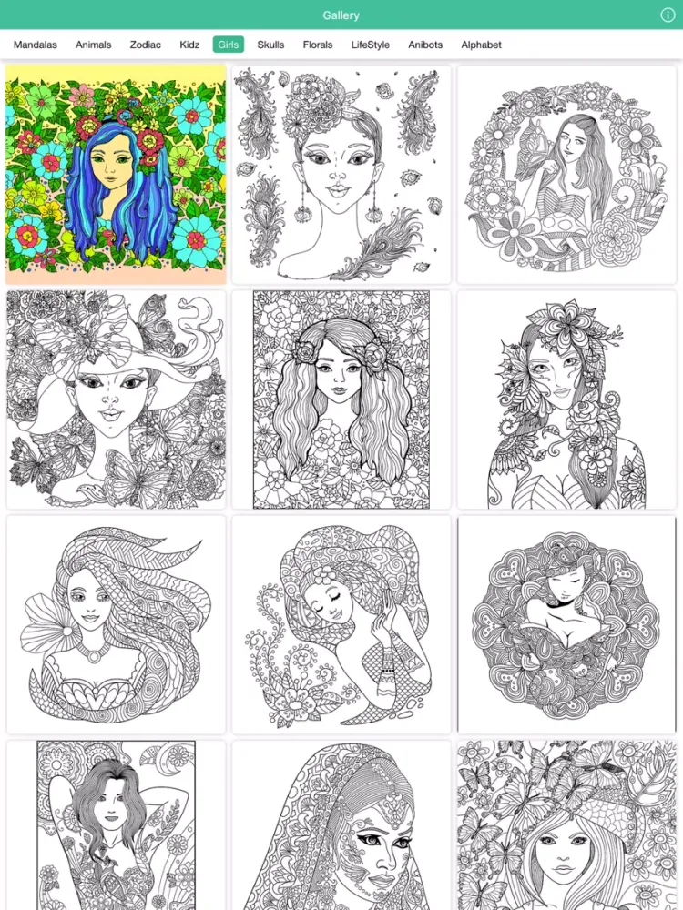 Colorly: Coloring book for Adults & Mandala - Free iPad  Screenshots