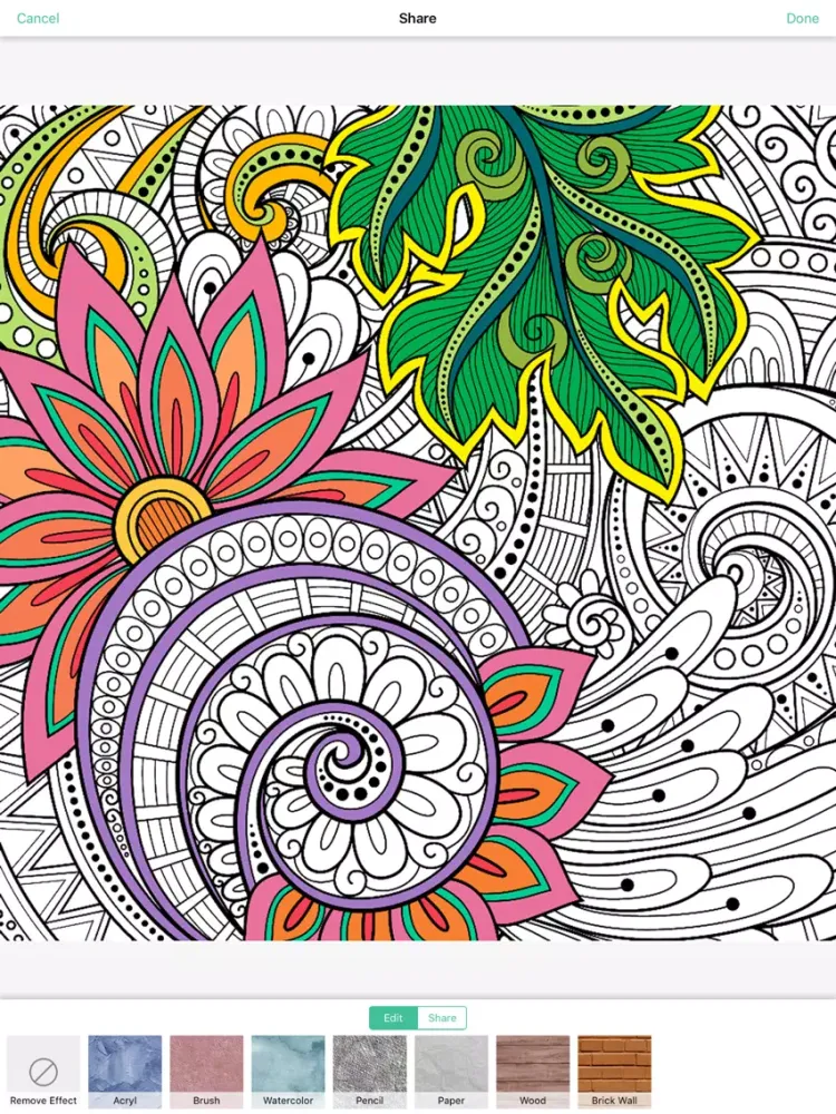 Colorly: Coloring book for Adults & Mandala - Free iPad  Screenshots