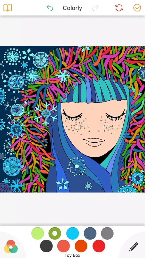 Colorly: Coloring book for Adults & Mandala - Free Screenshots