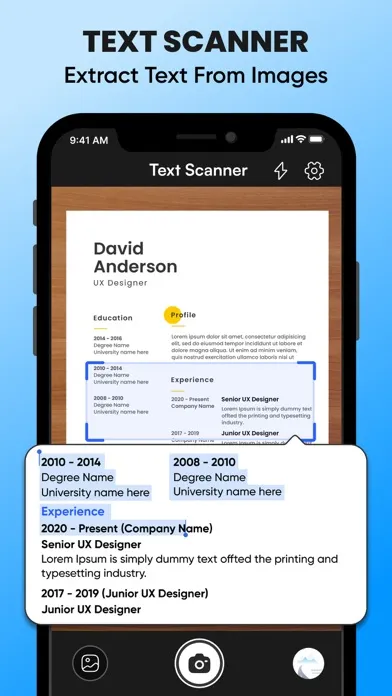Text Scanner: OCR & Converter Ekran Görüntüleri
