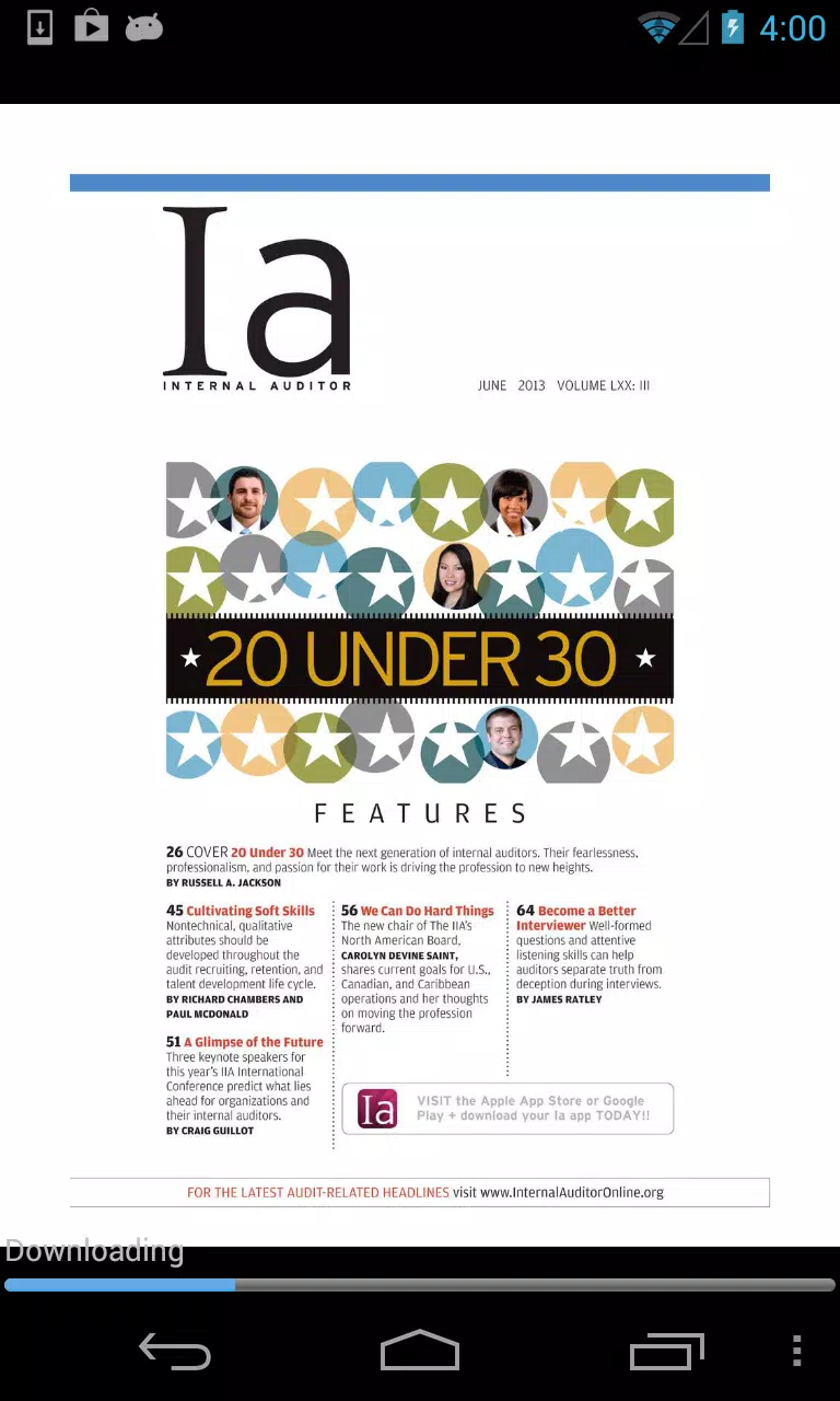 Internal Auditor Magazine Screenshots