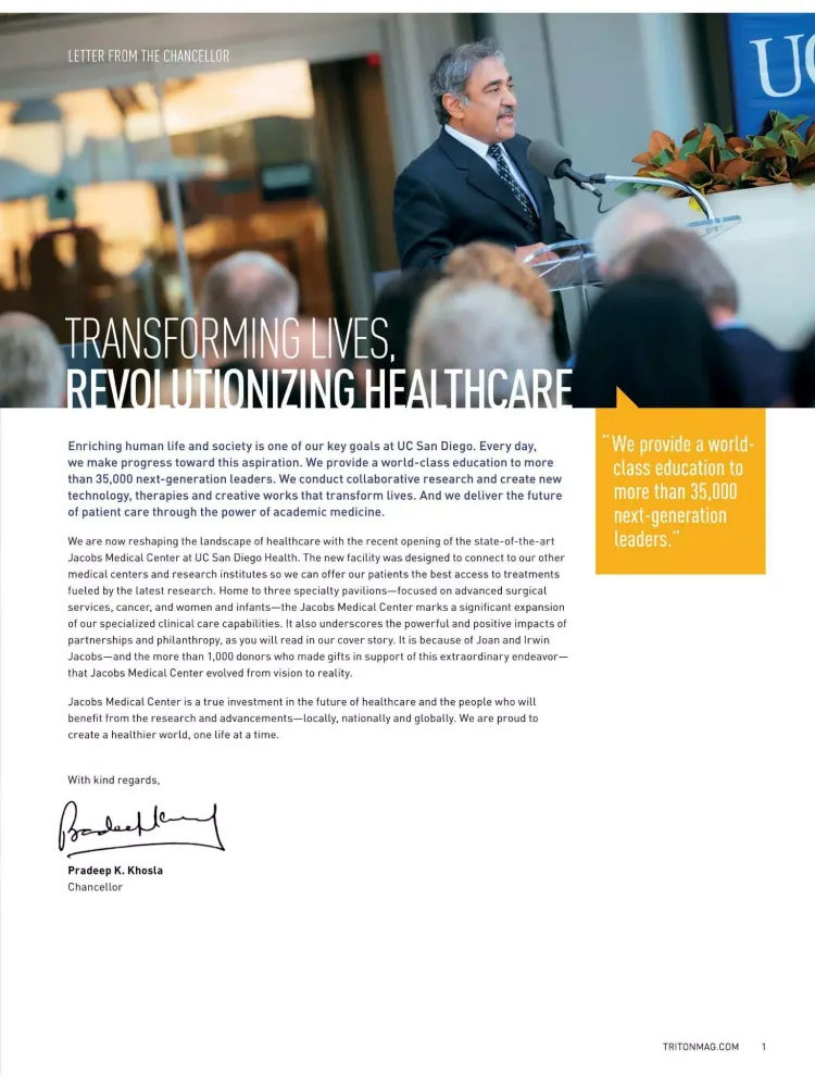 Screenshot di Triton Magazine - UC San Diego