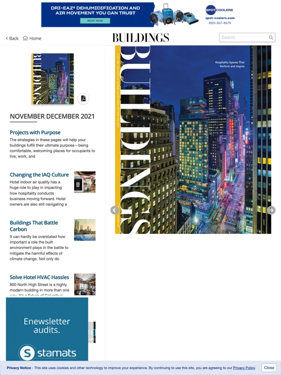 Ảnh chụp màn hình của BUILDINGS Facility Management iPad 