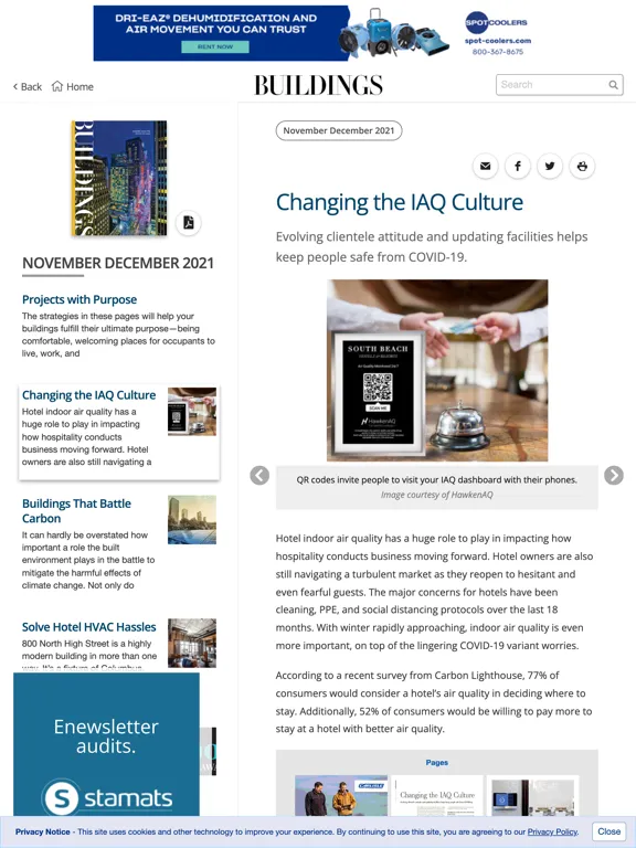 Ảnh chụp màn hình của BUILDINGS Facility Management iPad 