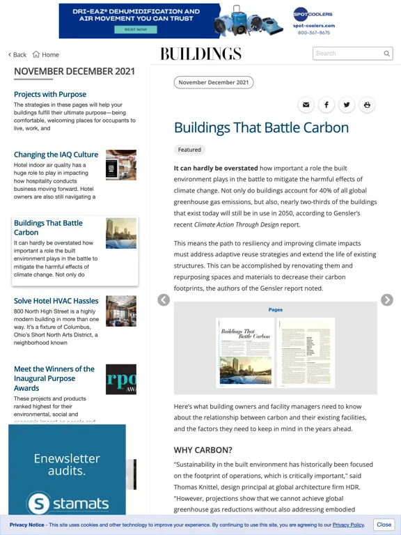Ảnh chụp màn hình của BUILDINGS Facility Management iPad 