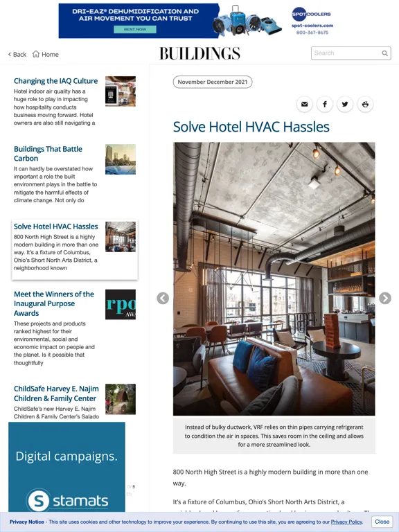 Ảnh chụp màn hình của BUILDINGS Facility Management iPad 