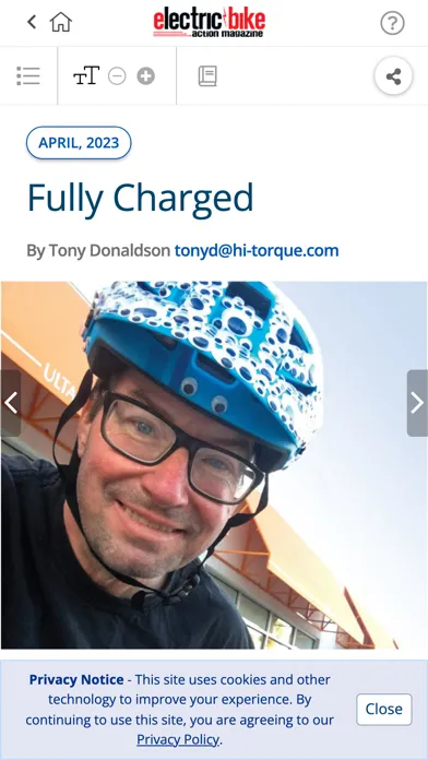 Electric Bike Action Magazine Screenshots