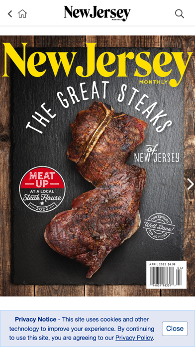 Captures d'écran de New Jersey Monthly Magazine